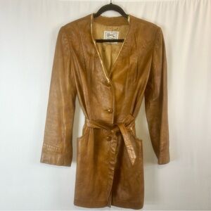 Vintage H Bar C California Ranchwear S Women Leather Jacket
Brown Western